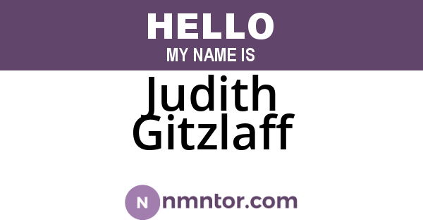 Judith Gitzlaff