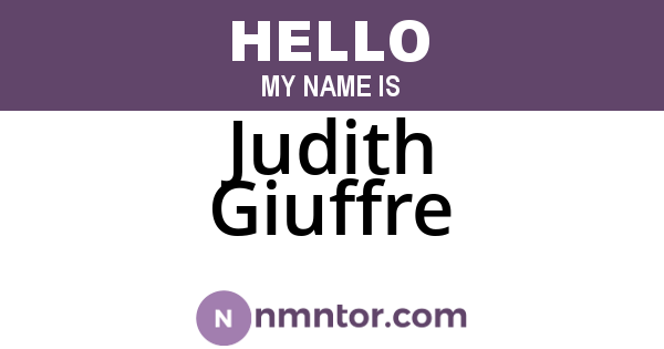 Judith Giuffre