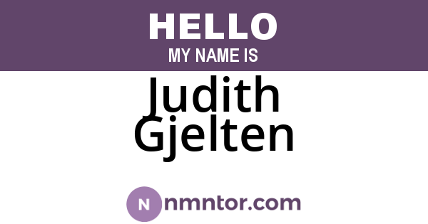 Judith Gjelten