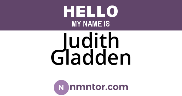 Judith Gladden