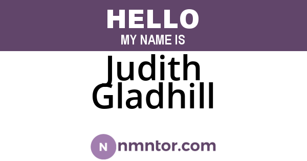 Judith Gladhill