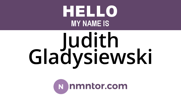 Judith Gladysiewski