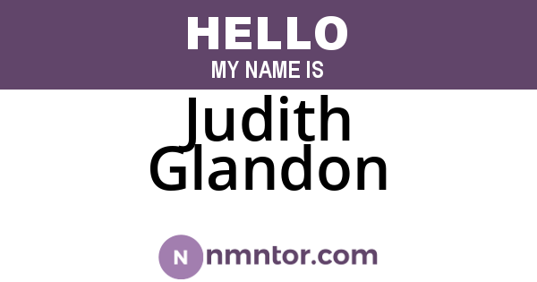 Judith Glandon