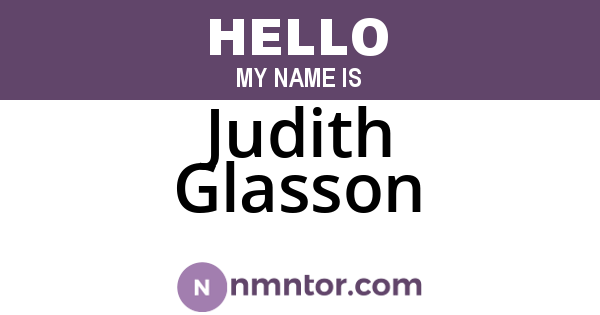 Judith Glasson