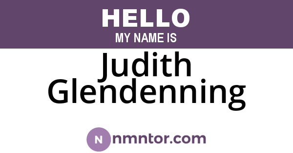 Judith Glendenning