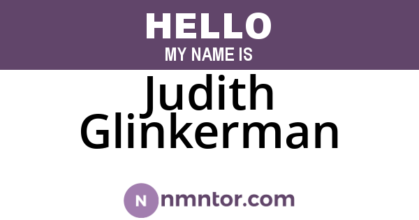 Judith Glinkerman