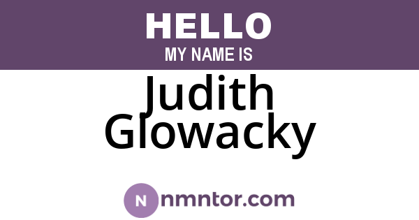 Judith Glowacky