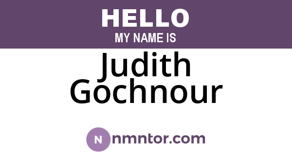 Judith Gochnour
