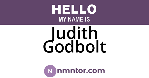 Judith Godbolt