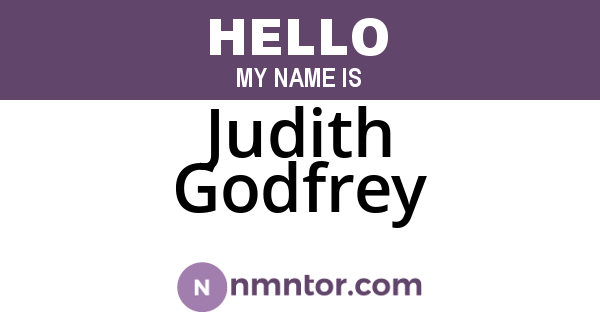 Judith Godfrey
