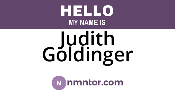 Judith Goldinger