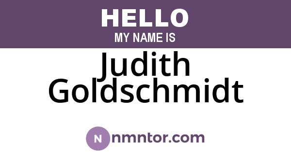 Judith Goldschmidt