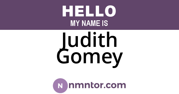 Judith Gomey