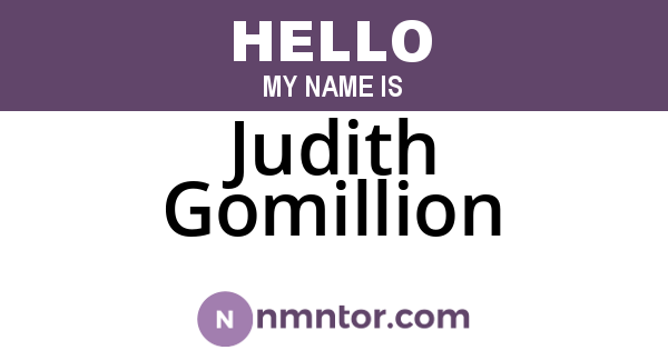 Judith Gomillion