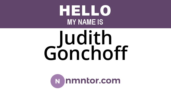 Judith Gonchoff