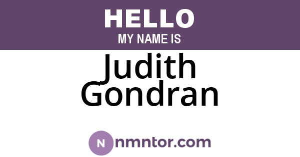 Judith Gondran