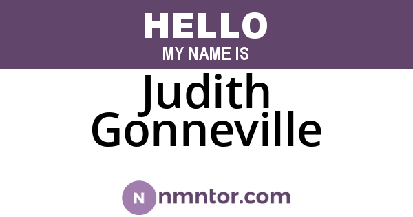 Judith Gonneville