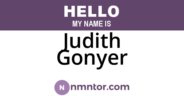 Judith Gonyer