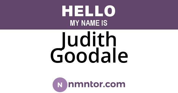 Judith Goodale