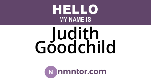 Judith Goodchild