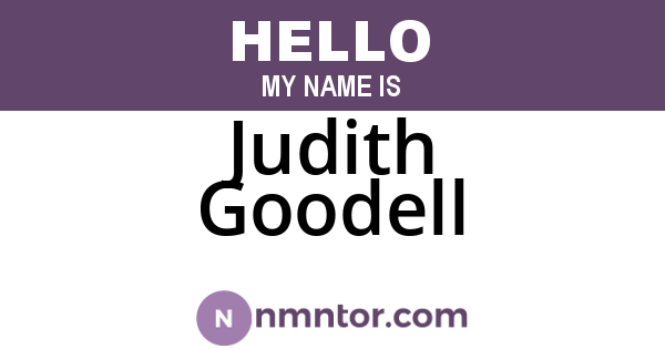 Judith Goodell