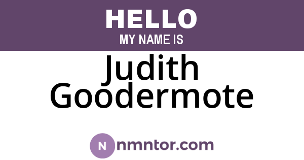 Judith Goodermote