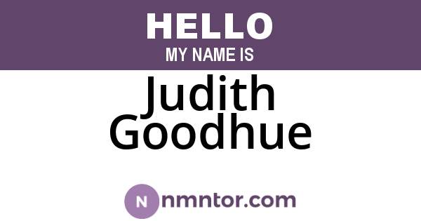 Judith Goodhue