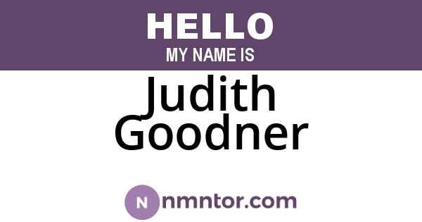 Judith Goodner