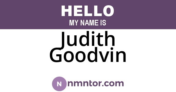 Judith Goodvin
