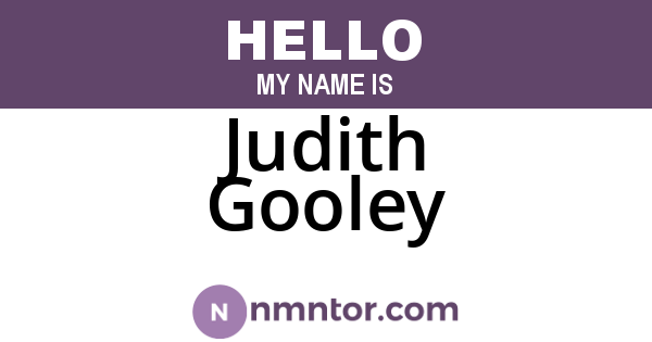 Judith Gooley