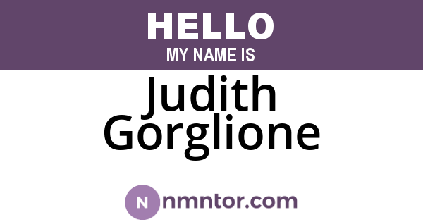 Judith Gorglione