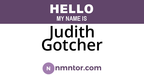 Judith Gotcher