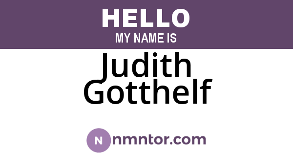 Judith Gotthelf