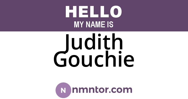Judith Gouchie