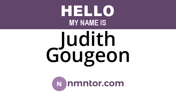 Judith Gougeon