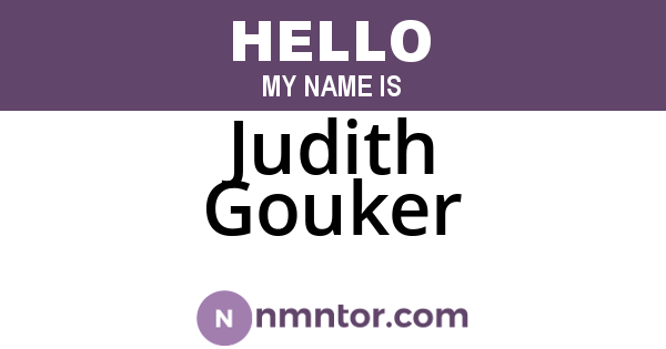 Judith Gouker