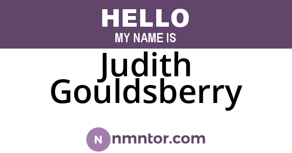 Judith Gouldsberry