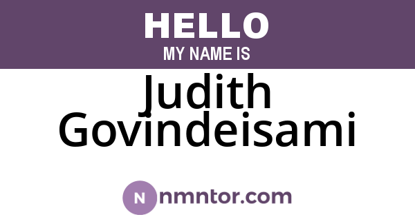 Judith Govindeisami