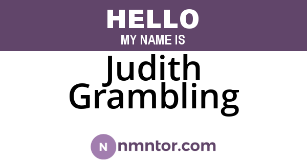 Judith Grambling