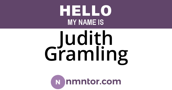 Judith Gramling