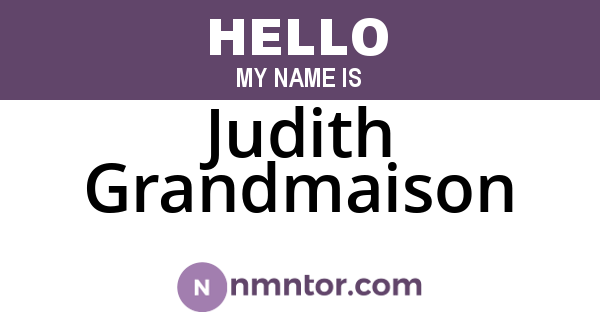 Judith Grandmaison
