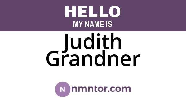Judith Grandner