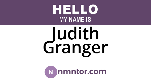 Judith Granger