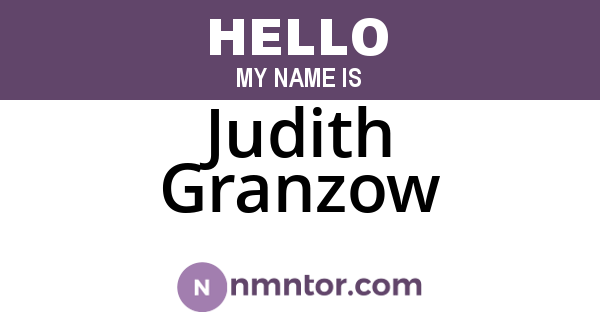 Judith Granzow