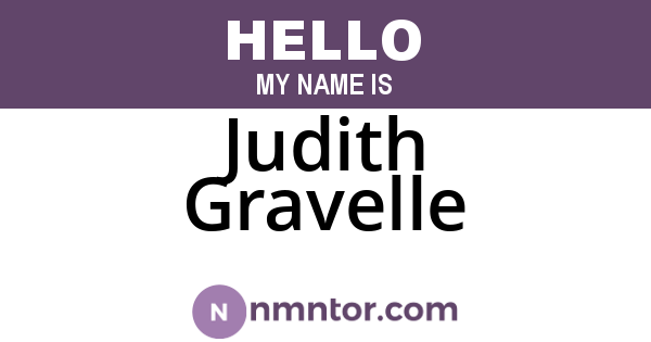 Judith Gravelle