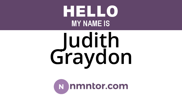 Judith Graydon