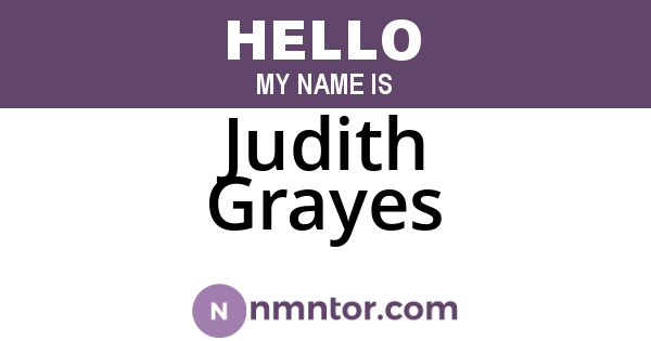Judith Grayes