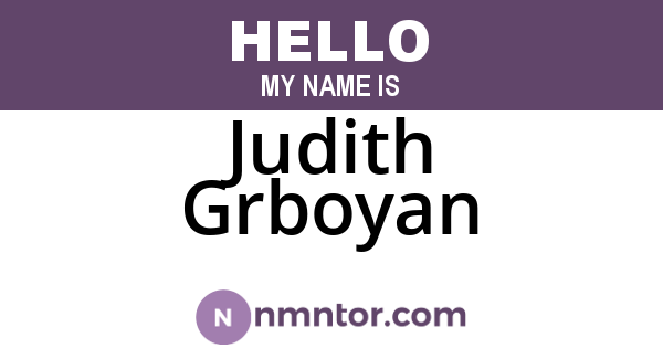 Judith Grboyan