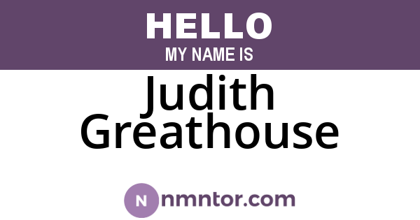 Judith Greathouse