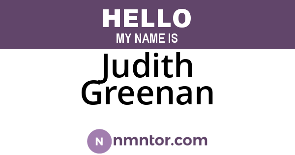 Judith Greenan